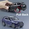 1:32 Scale GLE63S C260L Car Model Toy Metal Diecast Sound Light Pull Back Doors Opened Simulation Toys Boys Ornament Gifts