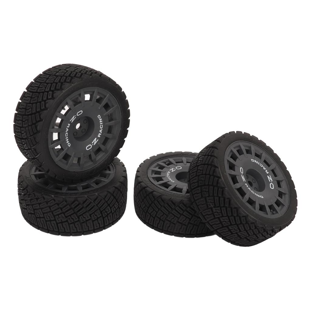 4 Pcs RC Car Tire Rubber Wheels High Wear Resistance Strong Cushioning 1Celsius10 RC On Road Tyres for