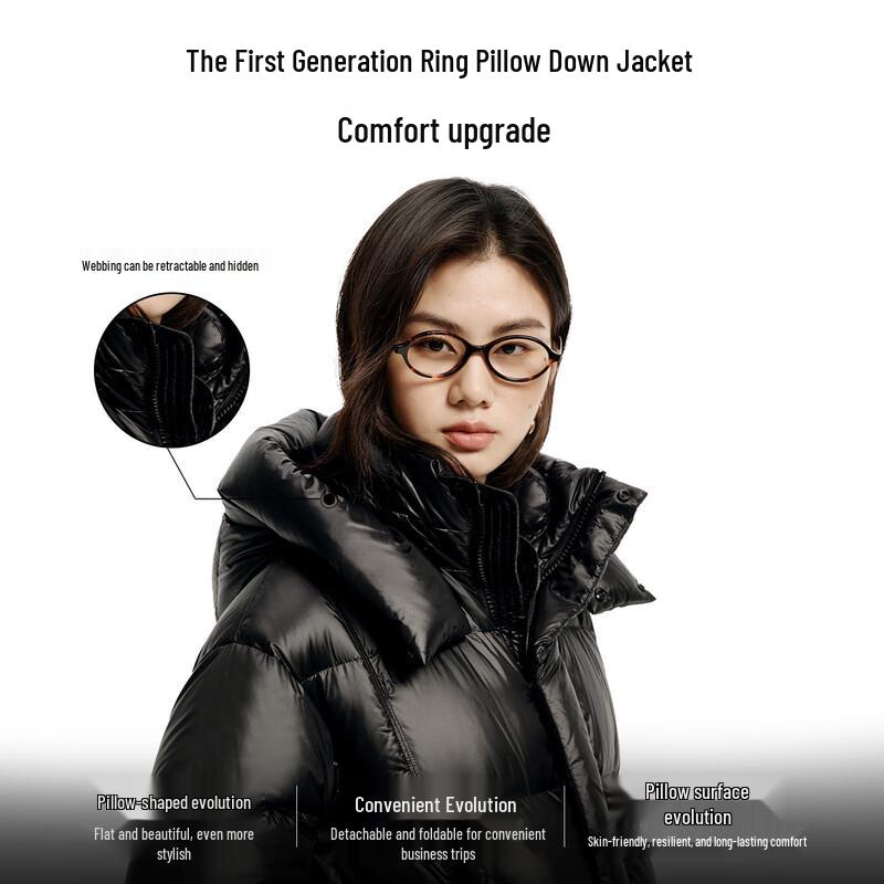 Allyear Unisex Hooded Goose Down Puffer Jacket