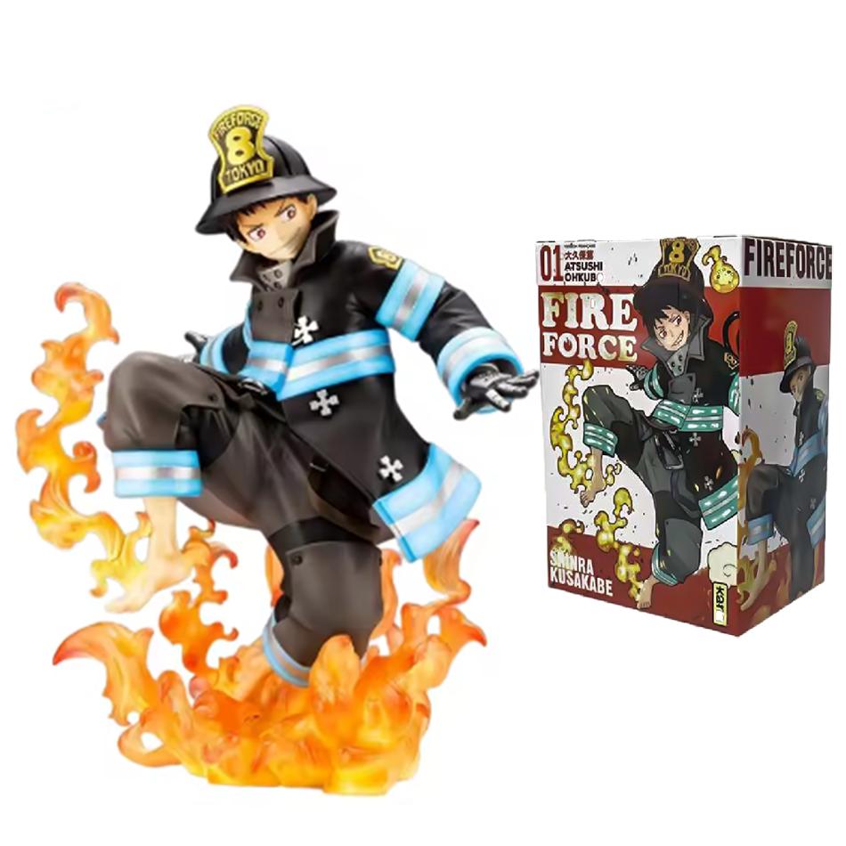 Original Enn Enn no Shouboutai Anime Figure Shinra Kusakabe Action Figure Room Decorations PVC Collection Model Gift In Stock