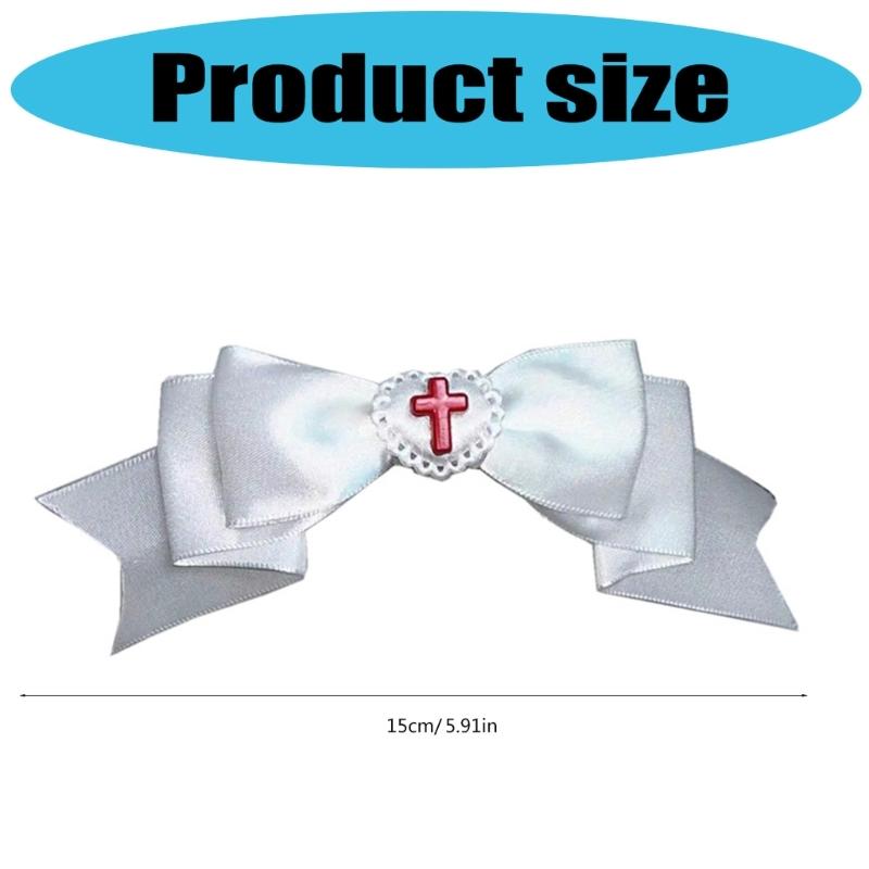 1PC Gothic Style Heart Bows Hair Clip Cosplay Hairpieces Party HeadwearFor Women Seeking Unique Fashion Accessories
