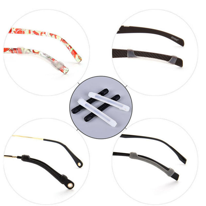 2Pair Comfortable Silicone Anti Slip Ear Hooks For Glasses Eyeglass Sunglasses