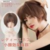 Hanzhuo Wig, Short Bob Wig/Full Wig, Brown Hair, Halloween, Small Face, Harajuku Style, Lolita, Straight Bangs, Heat Resistant, Everyday Wear