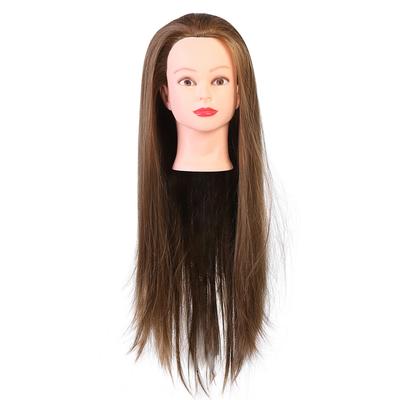 Hair Salon Cosmetology Hairdressing Practice Head Mannequin Dolls Salon Tools (Golden)