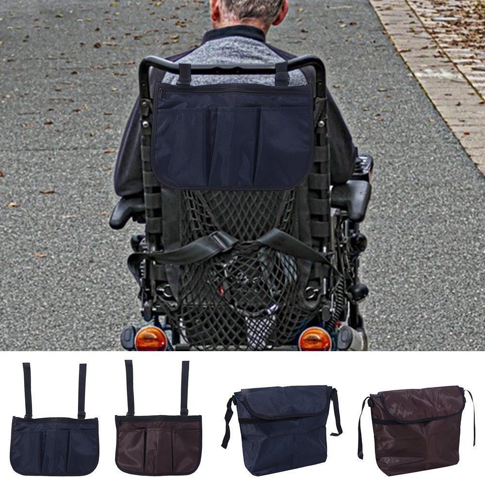 Multi-pocket Wheelchair Hanging Bag Waterproof Seat Armrest Side Storage Pocket Walking Wheels