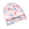 2D Flat Printing Happy Birds with Flowers Knit Hat with Subtle Fashion Details Ideal for Adults Looking To Add Texture And Character To Cold-Season Da