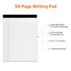 2Pcs Yellow Notebook Smooth Writing Striped Notebook Ink-resistant Paper Notebook School Office