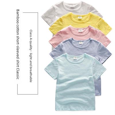 Michun 2025 Bambus-Baumwolle Kinder Kurzarm Atmungsaktives T-Shirt