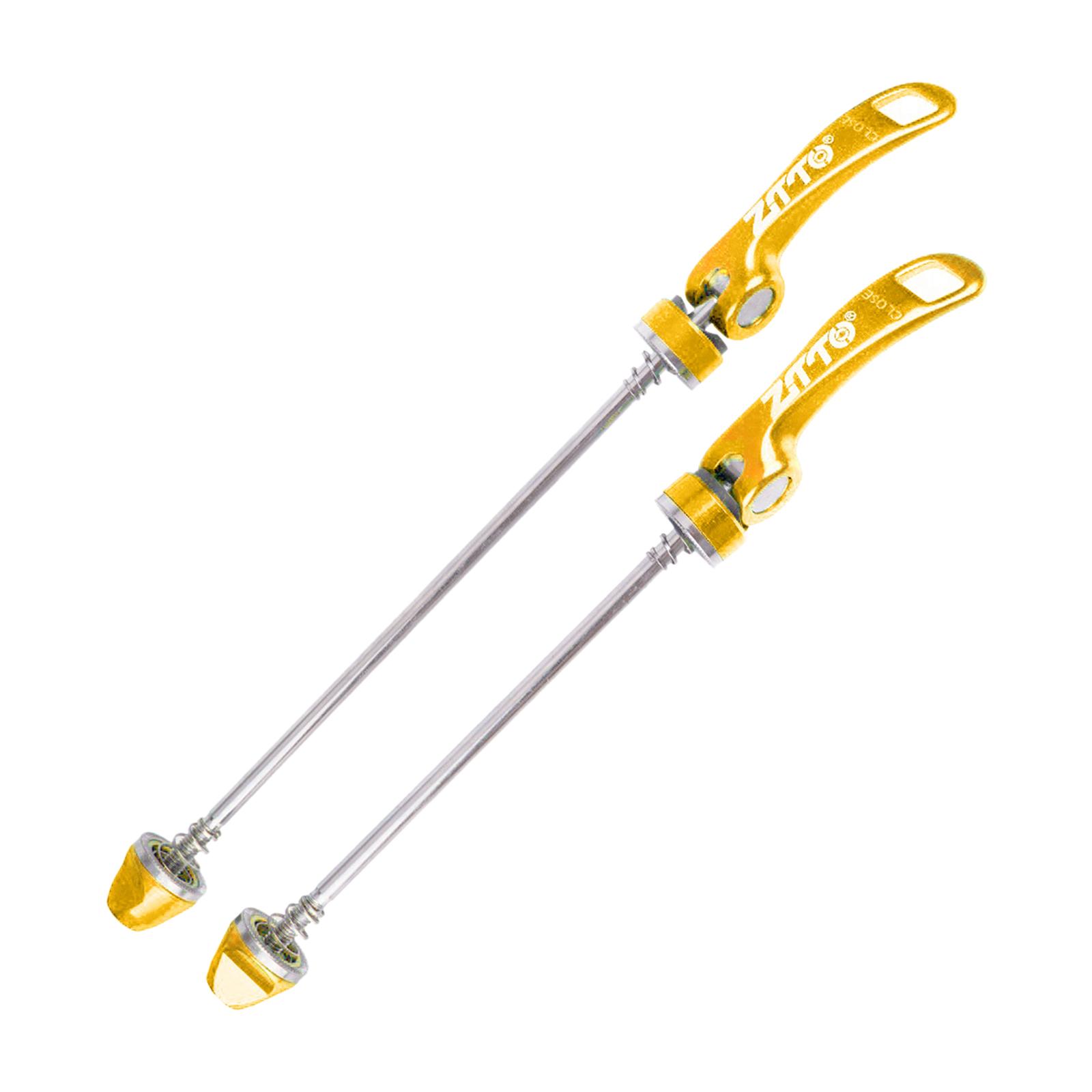 

2x Bike Hub Axle Lightweight Shaft Front Rear Quick Release Axle Wheel Hub Set for Mountain Bike Road Bike MTB BMX