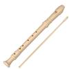 6-hole and 8-hole ABS Recorder for Students and Children Felt Pouch 8-hole German-style Soprano White Recorder