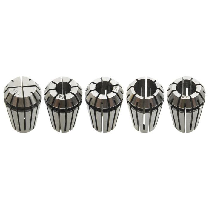 VidaXL Douilles de Serrage ER16 10 pcs Ensemble d'Outils de Tournage Perçage Fraisage Filetage Gravure Machine-Outil à Broche