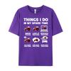 Funny Tractors Lover 6 Things I Do In My Spare Time Tractor White T Shirt Men Natural High Quality Valentines Day