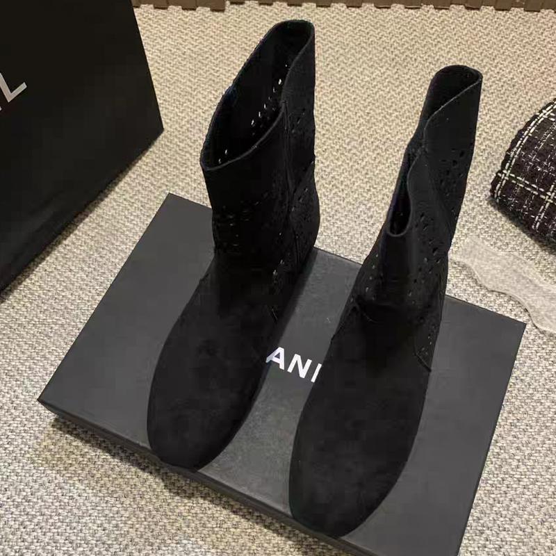 

Flats Women Ankle Boots Suede Designer Shoes Winter Cozy Woman Boots 2025 New Trend Goth Casual Mujer Chelsea Botas 40 чёрный