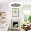 Fan Chandelier E27 Light Holder Ceiling Fan Lights with Remote Control Mute Dimmable Timing 3-blade for Living Room Study