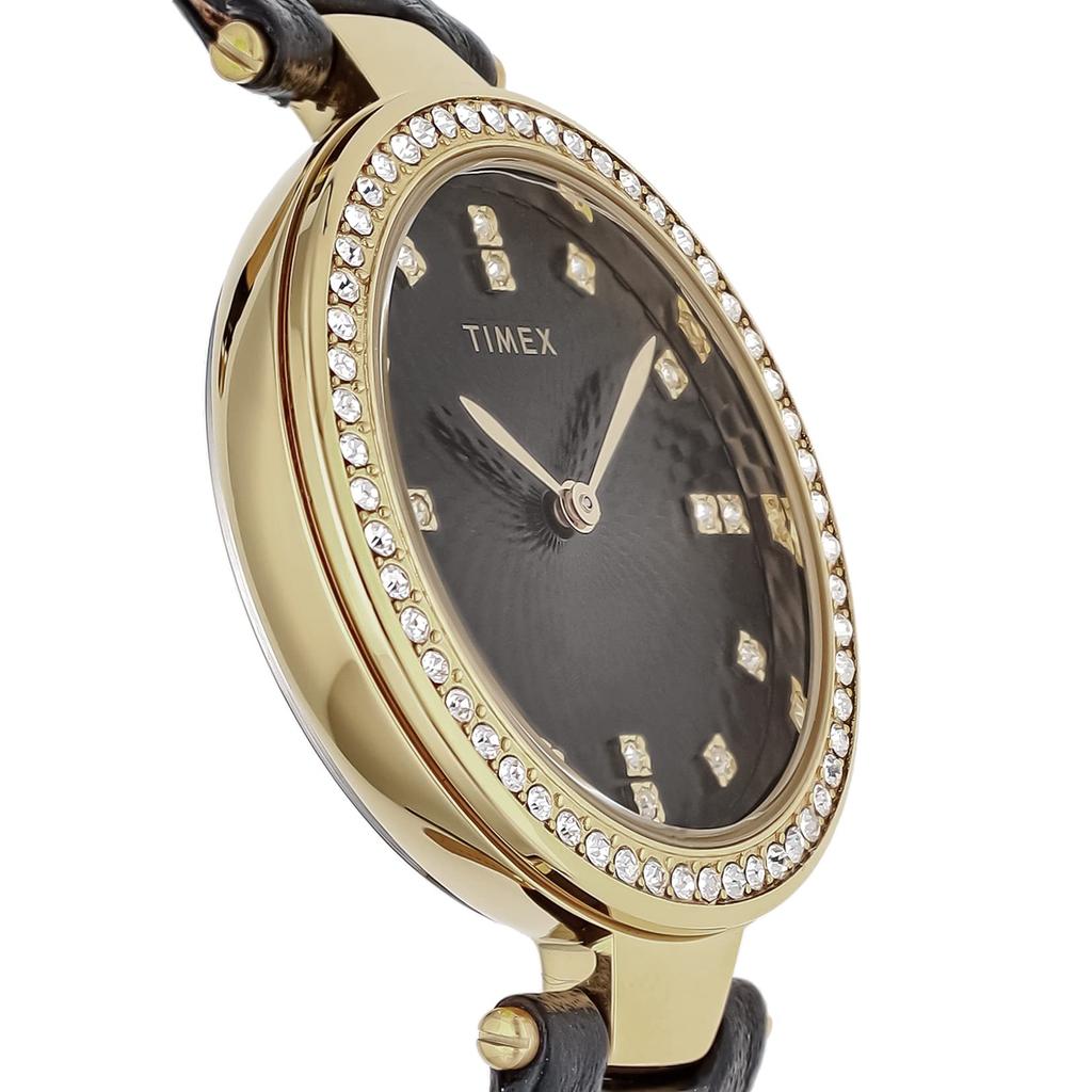 Watch Timex Adoon Black Dial Brass Mineral Glass Quartz Japanese Movement 32MM America Watch TW2V45100 [TIMEX] Women's [Item]