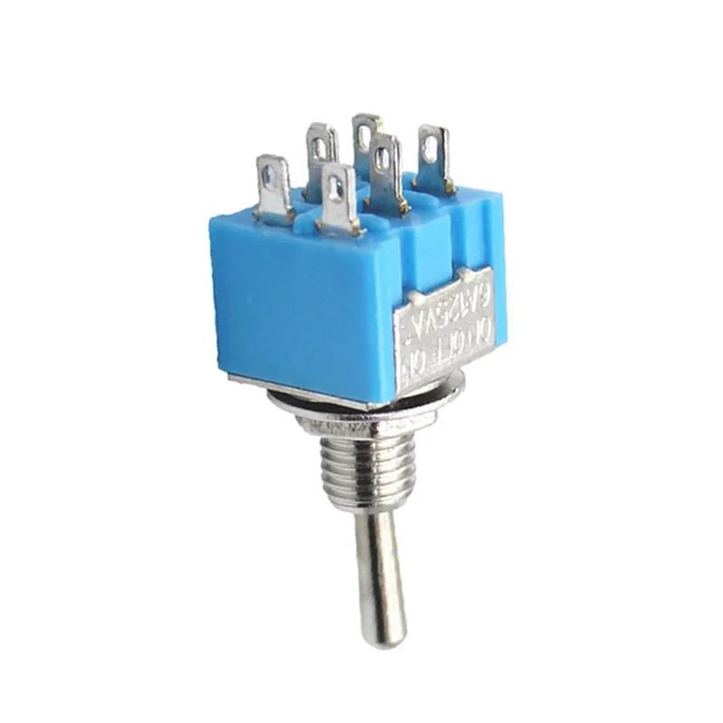 10PCS ON-OFF-ON / ON-ON Miniature Toggle Switches Mini MTS-102 103 202 203 Power Button Switch 3pin 6pin