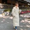 2025 Winter Long Down Cotton Coat Women Loose Thick Hooded Puffer Jacket
