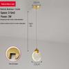 Elegant Art Glass Pendant Light for Bedroom and Bar