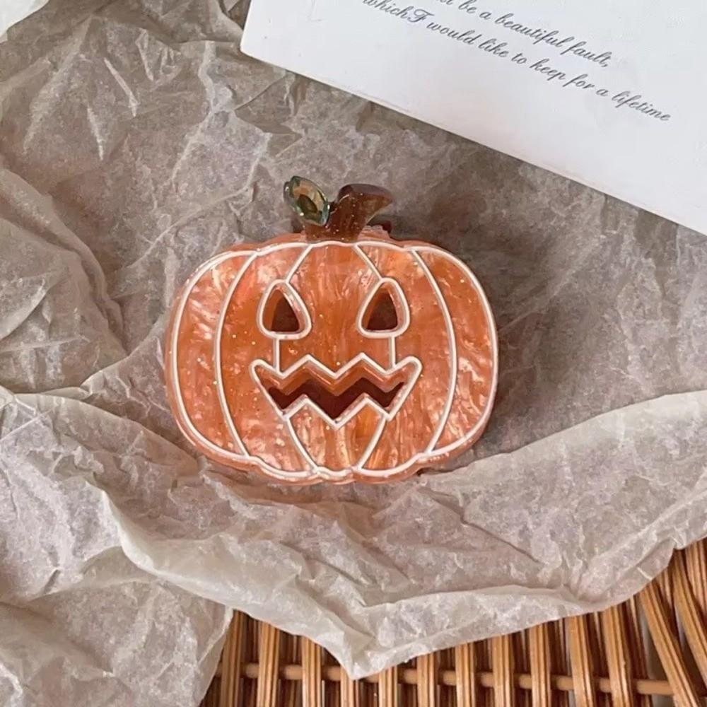 Funny Halloween Shark Clip Ghost Acetic Acid Hair Claw Creative Pumpkin Hair Clip  Cosplay