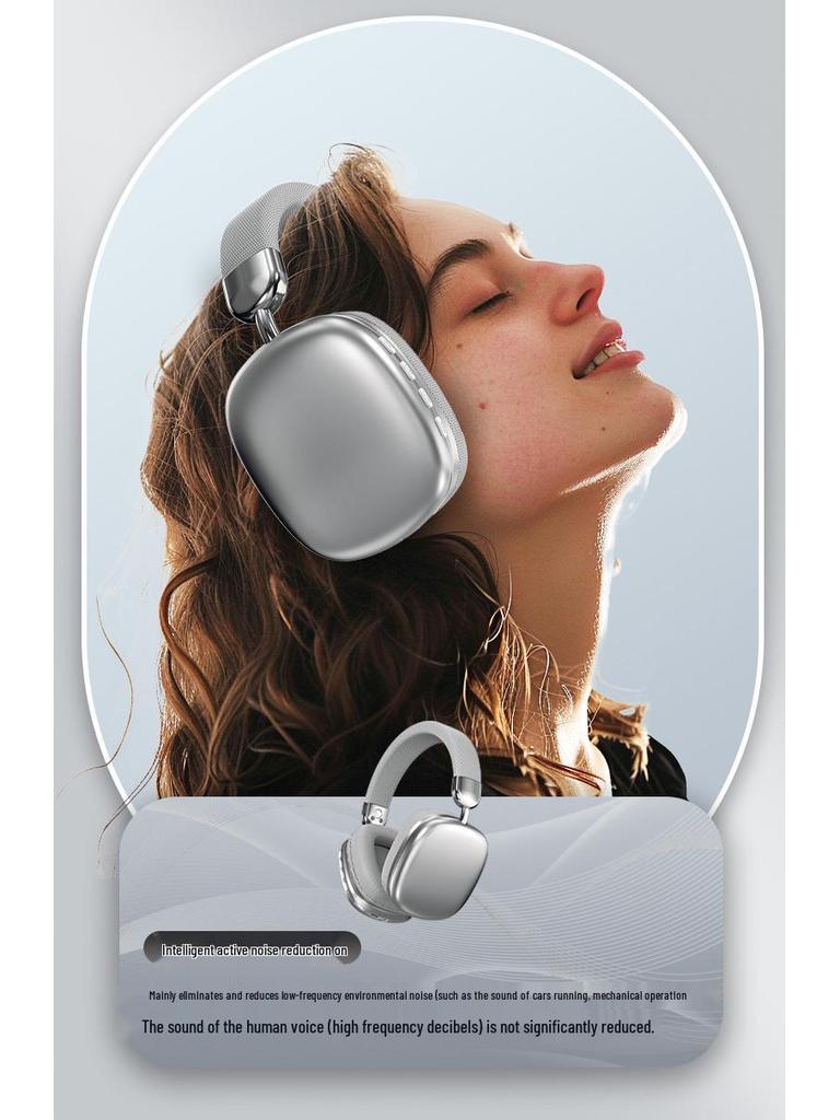 Electroplated Wireless Noise-Cancelling Bluetooth Headphones with Ultra-Long Battery Life