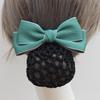 Women's Professional Hair Net Bow Clip for Work: Ideal for Hotel, Bank, Nurse, Flight Attendant, and Updo Styles.