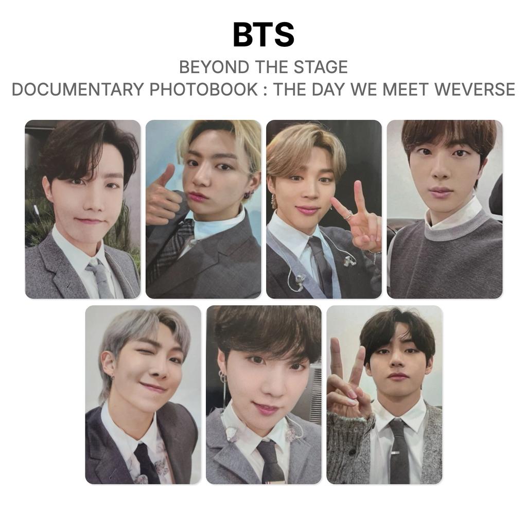 BTS BEYOND THE STAGE PHOTOBOOK DOCUMENTARIO DEI BTS : IL GIORNO IN CUI CI INCONTRIAMO Weverse Fotocard Ufficiale