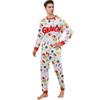 Christmas Print Cute Family Set Pajamas, Home Clothes, Family Set Long Sleeve Top Pants Set