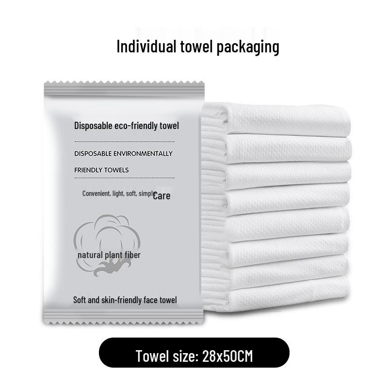 Bulk Packaged Thickened Disposable Bath Towels for Hotels & B&Bs Individually Packaged 30x50cm Towel