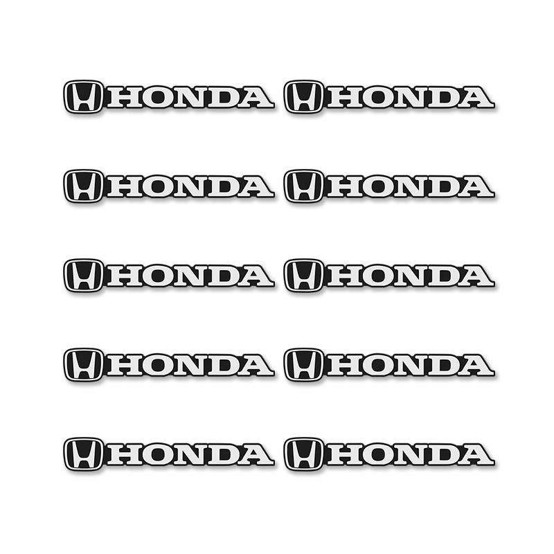 

5/10 шт. Мини-декоративные алюминиевые наклейки на автомобиль Для Honda civic accord fit jazz pilot CRV odyssey passport city shuttle HRV vezel