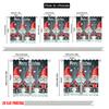 Set Of 2 Flat Printing Merry Christmas Scene Curtains Midget Polyester Without Electricity Family Curtain Machine Washable