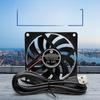DC8010 Cichy wentylator chłodzący: 5V/12V/24V, 80*80*10mm, do akwariów i podwozi