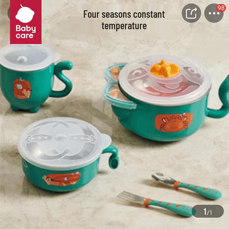 babycare Insulated Suction Baby Feeding Bowl