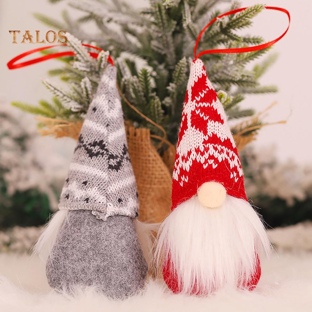 Buy Happy Holiday! Christmas Santa Faceless Gnome Xmas Tree Hanging ...