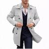 Autumn and Spring Men's Coat Medium and Long Double-breasted Casual Trench Coat Cardigan Jacket