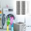 24Pcs/Set Lint Traps Washing Machine Stainless Steel Lint Snare Traps Laundry Mesh Washer Hose Filter with 24 Pcs Cable Ties