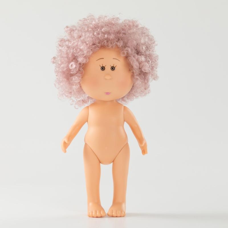 24cm Girls Toy Curly Hair Bean Eye Vinyl Doll Dress Up Dark Skin Mia Potato Dolls Movable Action Figure Body Children Gift Poseable Articulated Scale
