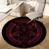1pc Office Carpet Chair Mats Baphomet Symbol Satanic Art Perfect for Decorating Office Chairs, Living Rooms, Or Bedrooms