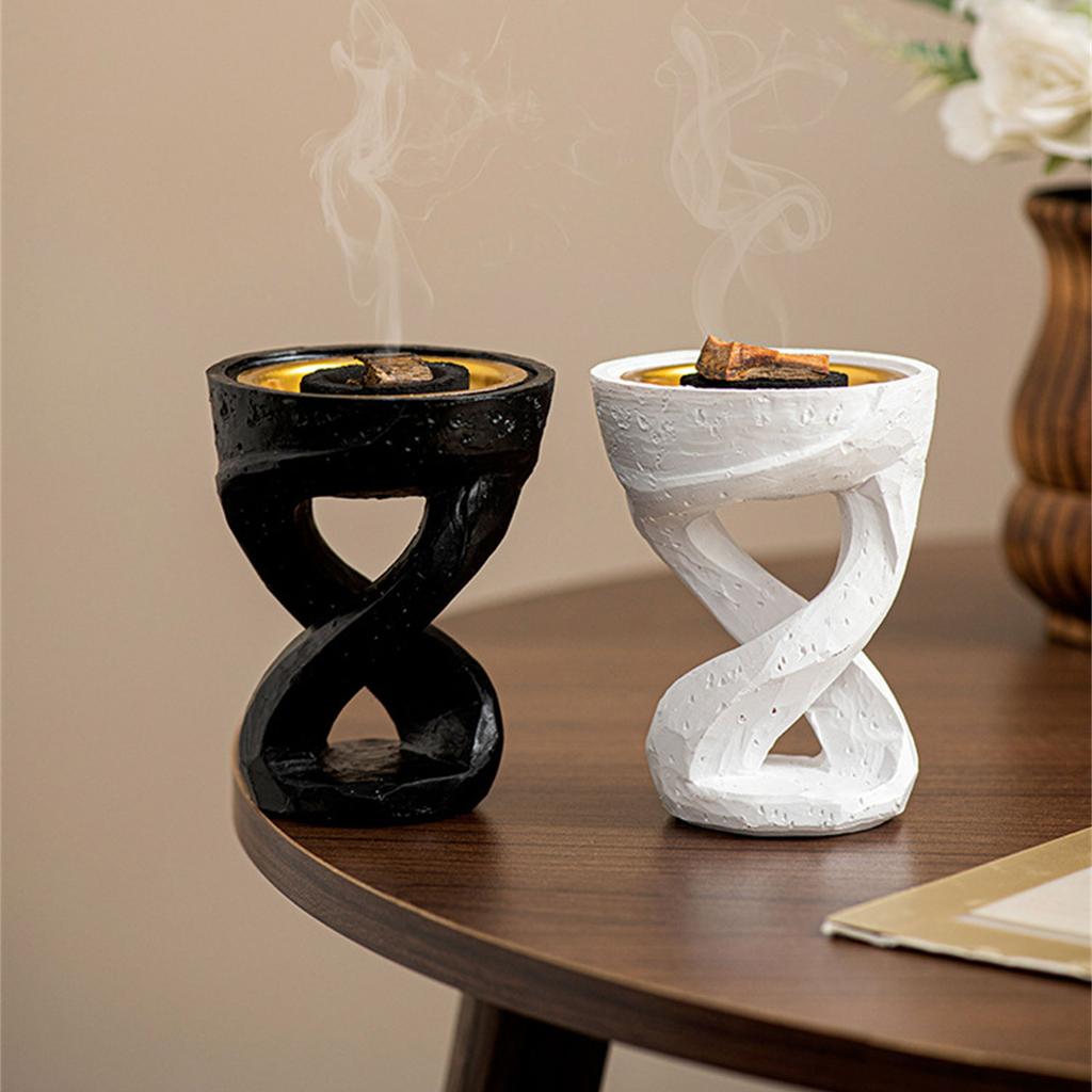 Resins Twist Shape Aromatherapies Burners Arabic Incenses Holder Bakhoor Burners Diffuser for Home Decors and Relaxation