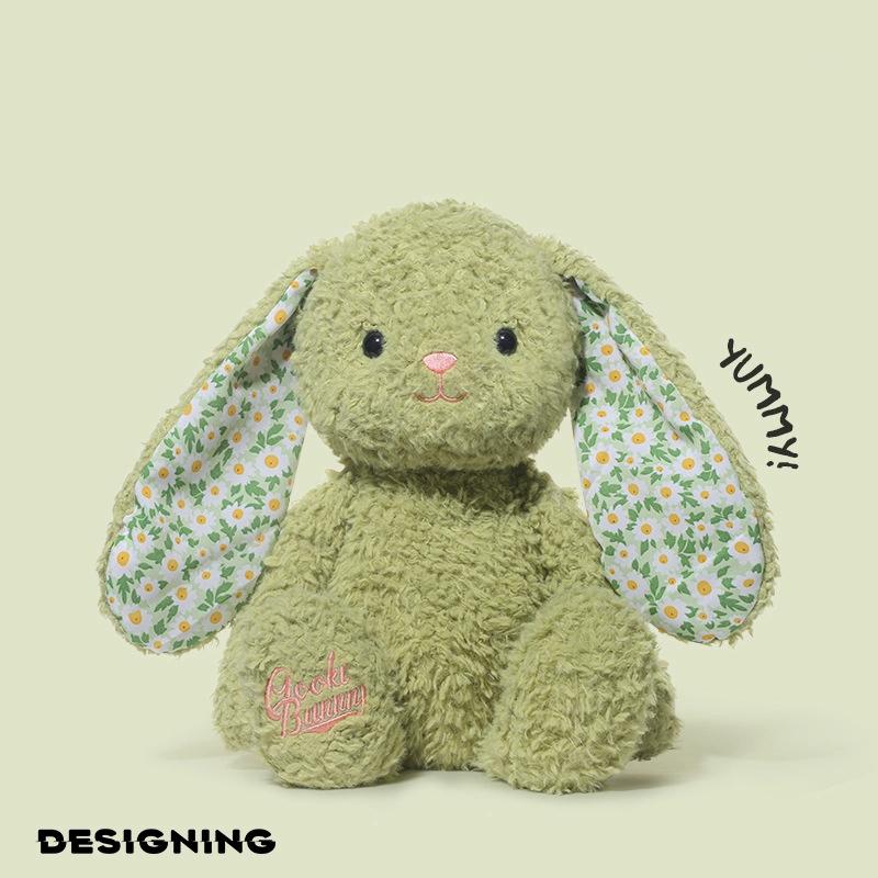 

Rabbit Plush Toys Super Soft And Cute Bunny Dolls Soothing Dolls Birthday Gifts For Girls Single doll зелений