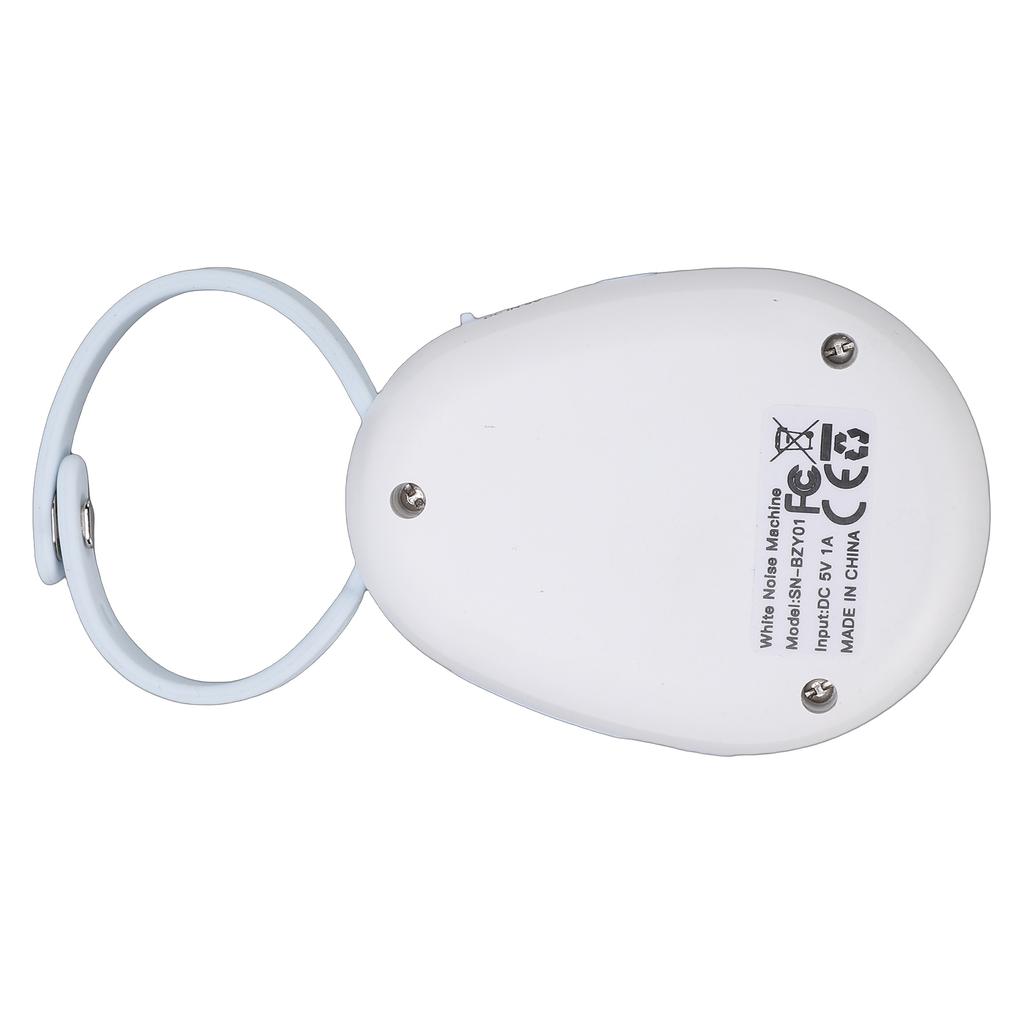 White Noise Machine for Baby Sleep with 20 Soothing Tracks, 4 Sound Types, Portable Sleep Aid for Infants, Rechargeable Battery, 30Celsius60Celsius90m