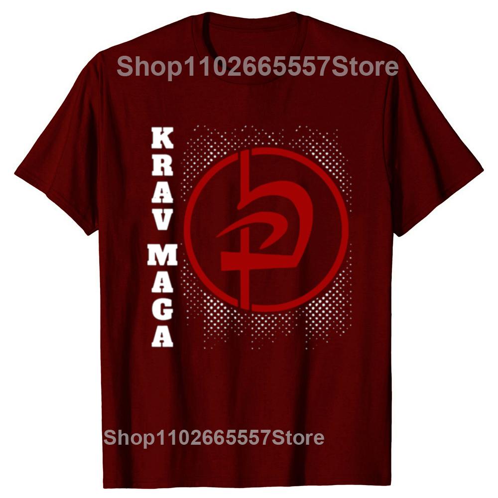 Lustige Krav Maga Israelisches Selbstverteidigungssystem Grafik T-Shirts Unisex Mode Lässiges T-Shirt 100% Baumwolle Locker Oversized T-Shirt