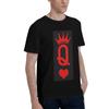 Queen Of Hearts Men TShirt Plus Size T Shirts Mens ONeck Cotton Tees Short Summer Male