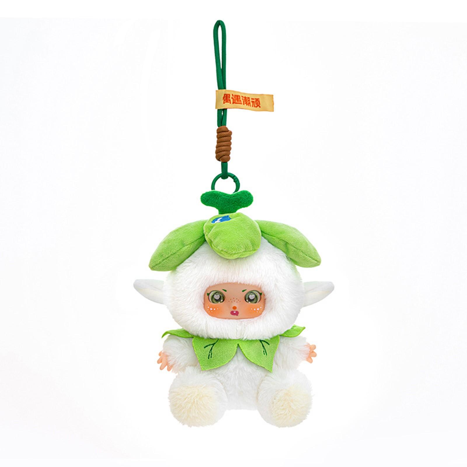

Мультяшная милая кукла плюшевая игрушка брелок маленькая подвеска One Size зелёный