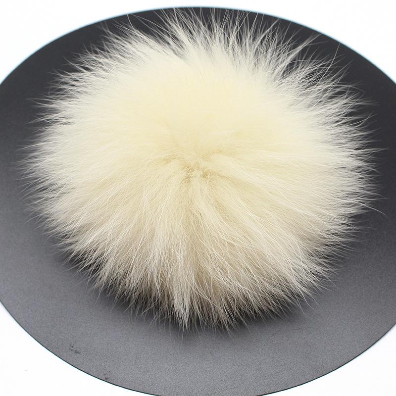 Low Price Fox Hairball 13Cm Real Hairball Pendant Wool Hat Special Fur Big Raccoon Hairball