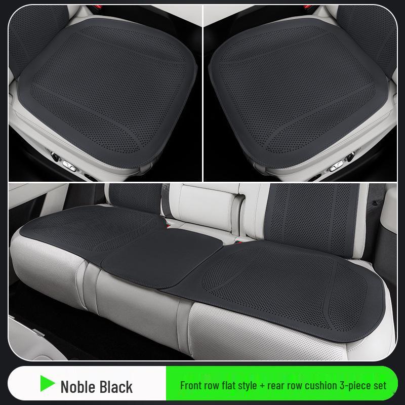 Universal Perforated Breathable Car Seat Cushion for Five-Seat Vehicles - Year-Round Ventilation