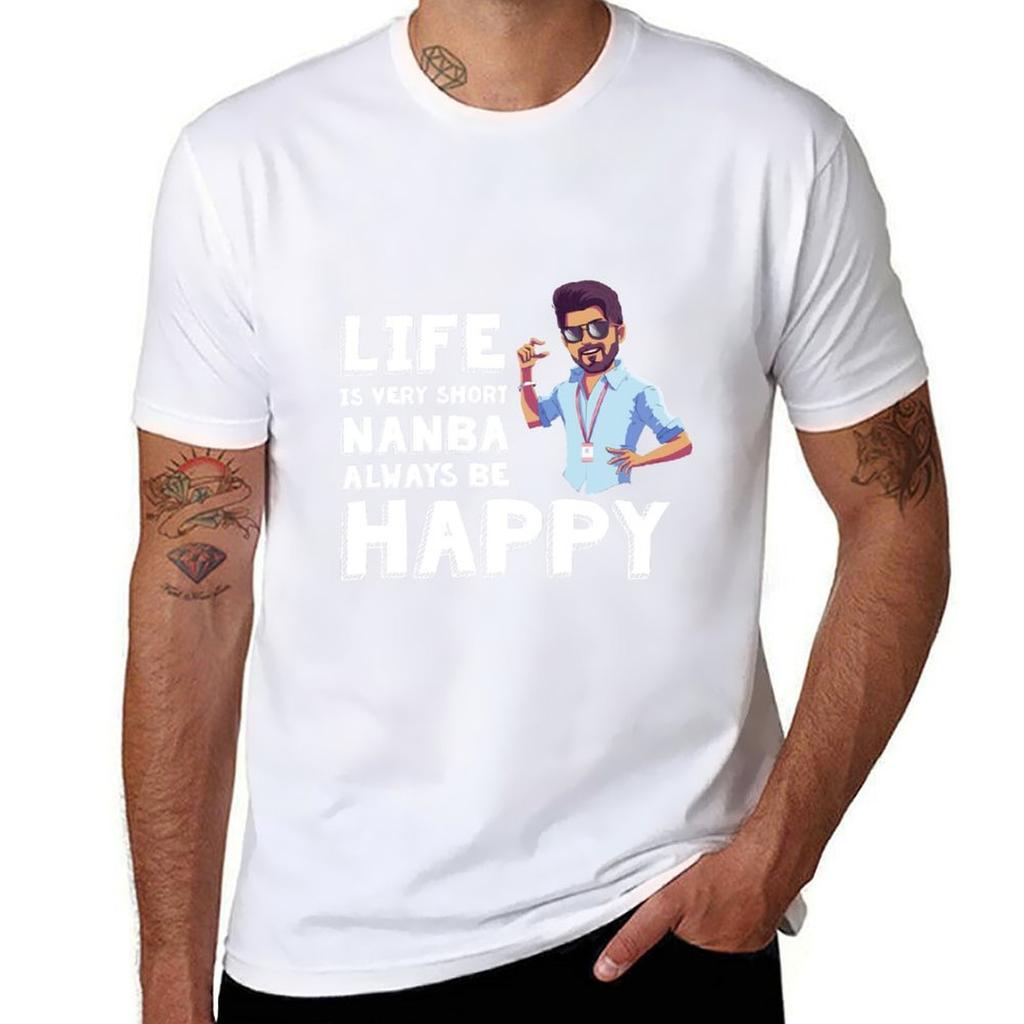 2026 Master Vijay  Always be happy TShirt t shirt for man t shirts for man cotton funny TShirt