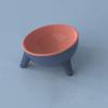15° Inclination Pet High Footed Bowl Anti Vomiting Elevated Pet Feeder Bowl  Dog Accessories