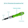 24/32 In 1 Precision Screwdriver Kit Magnetic Non Slip Green Handle for Home Office Daily Small Repair Needs