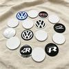 2026 New 4Pc 56mm 60mm 65mm Car Logo Wheel Center Hub Caps Badge Sticker Emblem Decals For VW GTI Golf 6 Polo R-Line CC Passat Tiguan B7PC7
