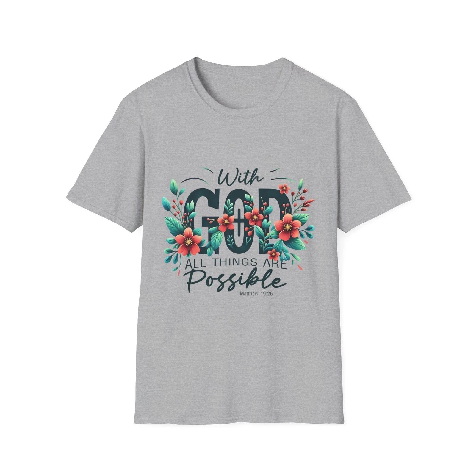 Christian Bible Verses T-Shirt, Faith Religious Tee, Inspirational Scripture XL